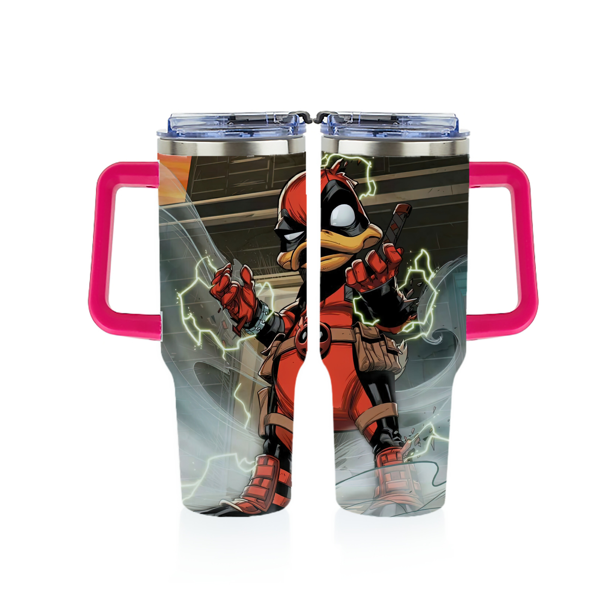（画像用） Deadpool デッドプール 1200ｍLフルプリント車用タンブラー